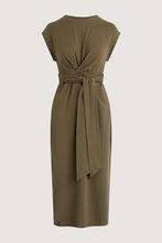 Lange khakikleurige mouwloze jurk Modern Citizen, Autres couleurs, Taille 36 (S), Comme neuf, Longueur genou