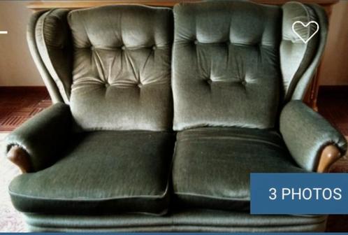 Salon style Louis XV. 3 fauteuils et un canapé 2 places, Maison & Meubles, Fauteuils, Comme neuf, Bois, Tissus, Enlèvement ou Envoi