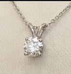 14k necklace with 0.52 natural diamond, Ophalen of Verzenden, Nieuw