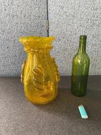 Photophore ancienne verre bullé type Biot 29cm, Antiquités & Art, Enlèvement