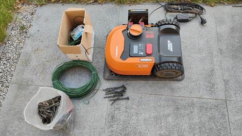 Worx Landroid M700 robotmaaier (WR142E), Tuin en Terras, Robotmaaiers, Gebruikt, 20 tot 25 cm, Met regensensor, Bestuurbaar via app