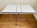 Vintage klaptafel bijzettafel, Ophalen, Overige materialen, 50 tot 100 cm, Tot twee personen
