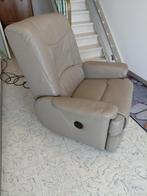 Electrische Relaxzetel leder, Huis en Inrichting, Ophalen, Gebruikt, Leer