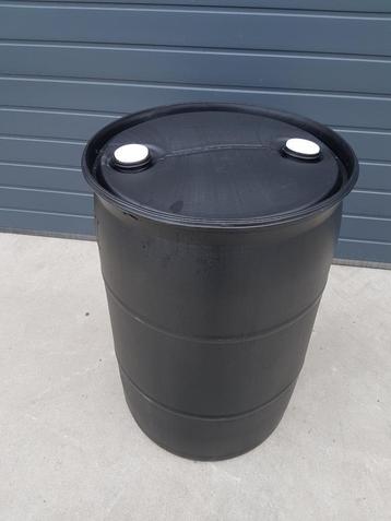 Fût 220 litres en plastique à bondes USA Noir beschikbaar voor biedingen