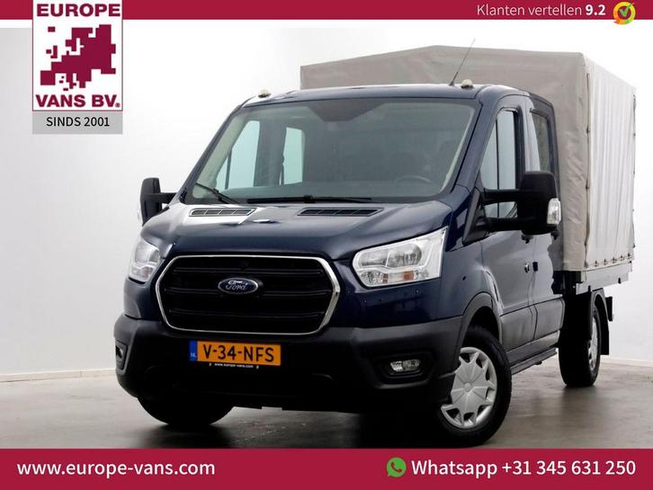 Ford Transit 350 2.0 TDCI 130pk 4x4 L2H1 Trend D.C. Open laa, Auto's, Bestelwagens en Lichte vracht, Bedrijf, 4x4, ABS, Airconditioning