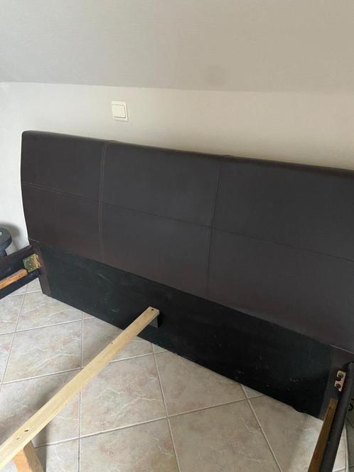 Bed, Huis en Inrichting, Slaapkamer | Bedden, Zo goed als nieuw, Tweepersoons, 160 cm, 200 cm, Overige materialen, Bruin, Ophalen