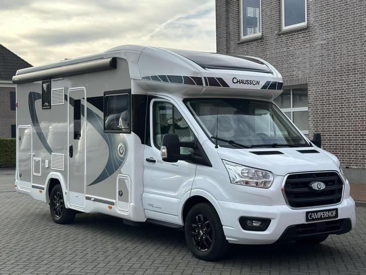 Chausson Titanium Premium 640 1e eigenaar, nieuwstaat, Caravans en Kamperen, Mobilhomes, Bedrijf, Half-integraal, Chausson