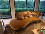 Zetel in organische vorm 245cm lang 120cm breed, bruin, Ophalen, Zo goed als nieuw