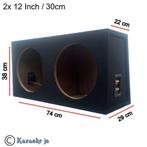 Dubbele MDF subwoofer 12 Inch 30cm 27,5 Liter, Ophalen of Verzenden, Nieuw