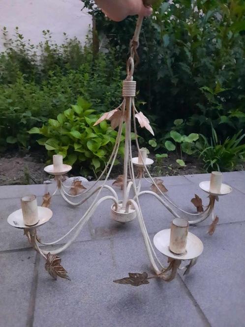 Hanglamp - lustre, Maison & Meubles, Lampes | Suspensions, Utilisé, 50 à 75 cm, Métal, Enlèvement