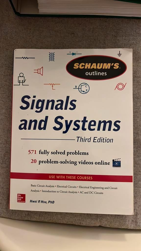 Schaum's Signals and Systems 3e editie third edition sisy, Livres, Livres d'étude & Cours, Comme neuf, Enseignement supérieur
