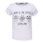 T-shirt cutest pie wit 152, Kinderen en Baby's, Kinderkleding | Maat 152, Ophalen of Verzenden, Nieuw, Meisje, Shirt of Longsleeve