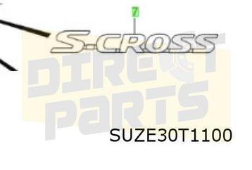 Suzuki S-Cross (1/22-) (JY / AKK) embleem tekst "S-Cross" op beschikbaar voor biedingen