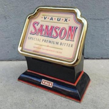 Originele Engelse VAUX SAMSON Bier Tap Lamp Lichtbak Reclame beschikbaar voor biedingen