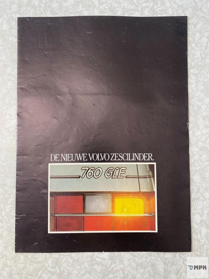Volvo 760 GLE Folder Nederlands, Boeken, Auto's | Folders en Tijdschriften, Gelezen, Ophalen of Verzenden