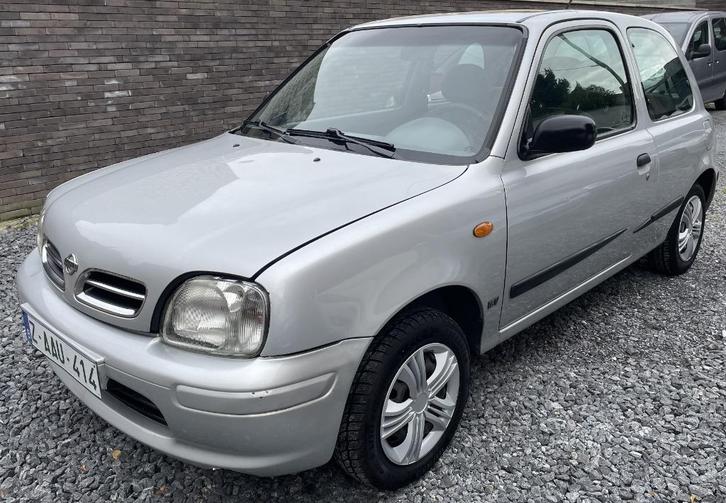 NISSAN MICRA 1.0 ES 02/2000  BOITE AUTOMAT EURO 2 OK LEZ, Auto's, Nissan, Bedrijf, Te koop, Micra, Airbags, Metaalkleur, Open dak