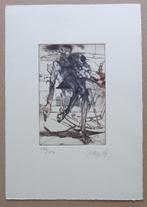 JIRI BRAZDA / FIGUUR / KLEURETS / 29x20cm / SIG / 1989, Ophalen of Verzenden