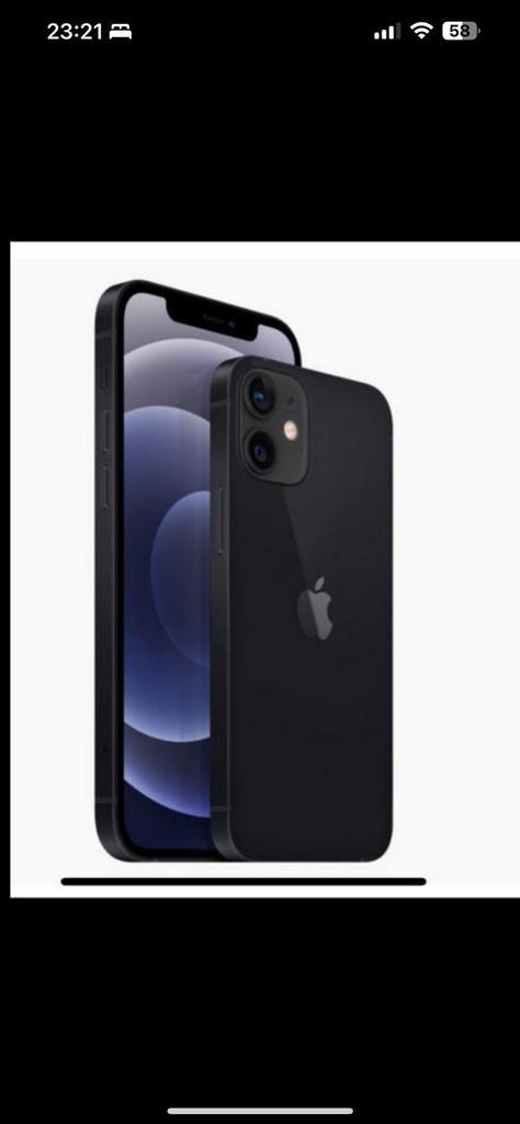 iPhone 12 zwart 64gb onder garantie + hoesje, Telecommunicatie, Mobiele telefoons | Apple iPhone, Zo goed als nieuw, 64 GB, Zonder abonnement