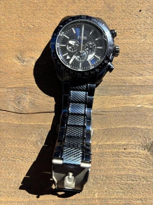 horloge, Handtassen en Accessoires, Horloges | Heren, Gebruikt, Polshorloge, Overige merken, Staal, Staal, Ophalen of Verzenden