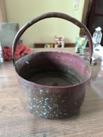 Zeer oude koperen ketel, Antiek en Kunst, Ophalen of Verzenden, Koper