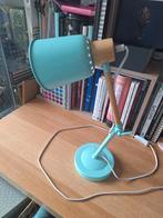 Prachtige muntgroene bureaulamp met bamboe, Ophalen of Verzenden, Zo goed als nieuw, Metaal, Minder dan 50 cm