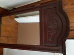 Spiegel (oude) met houten kader en houtsnijwerk, Ophalen