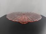 Art Deco taartschaal in roze, Antiek en Kunst, Ophalen
