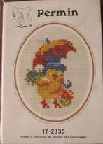 Kit de broderie complet pour cartes de Pâques avec parapluie, Enlèvement ou Envoi, Neuf, Set à broder