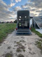 Paarden trailer, Animaux & Accessoires, Chevaux & Poneys | Semi-remorques & Remorques, Bois, Enlèvement, Utilisé, Remorque 2 chevaux