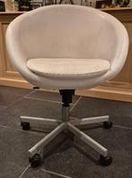 Bureaustoel, Huis en Inrichting, Bureaustoelen, Ophalen, Gebruikt, Wit, Bureaustoel