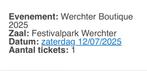 Ticket Werchter Boutique