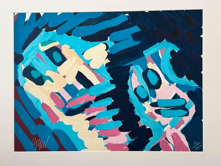 Karel Appel Moving in the Night 1978, Antiquités & Art, Art | Lithographies & Sérigraphies, Enlèvement