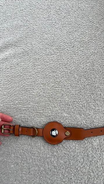 Gloednieuw apple airtag + 100% leer kattenhalsband beschikbaar voor biedingen