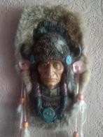 indiaan wanddecoratie met echte konijnenpels, Ophalen of Verzenden, Gebruikt