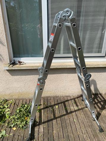 Nieuwe plooiladder / vouwladder aluminium 