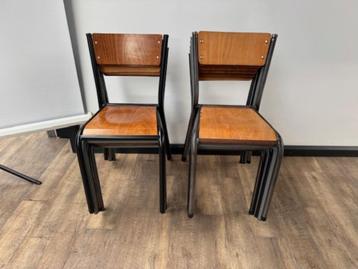 Industriële retro stoelen metaal, Antiek en Kunst, Ophalen