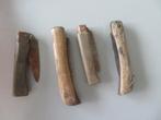4 oude handgemaakte messen, Caravans en Kamperen, Kampeergereedschap, Gebruikt
