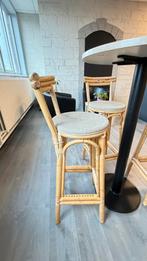 8 Barkrukken in rotan, Huis en Inrichting, Ophalen, Zo goed als nieuw