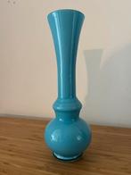 Joli vase opaline bleu, Antiquités & Art