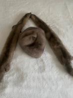 Luxe Vintage Set – Marterbont Halsjes + Fijne Bontmuts, Kleding | Dames, Ophalen, Gedragen, Maat 42/44 (L), Muts