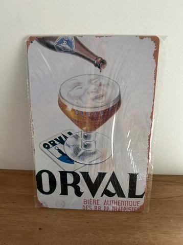 Plaque en metal Orval 20/30cm neuve et emballée, Enlèvement ou Envoi