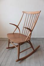 Rocking Chair Scandinave by Illum Wikkelsø for Niels Eilerse, Comme neuf, Bois, Scandinave Danois, Autres couleurs