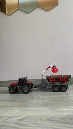 Tractor met aanhangwagen, Kinderen en Baby's, Speelgoed | Buiten | Accuvoertuigen, Ophalen, Zo goed als nieuw