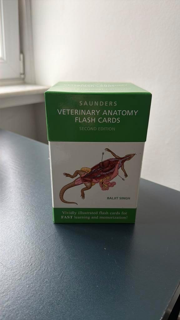 Veterinary anatomy flash cards, Livres, Nature, Neuf, Autres sujets/thèmes, Enlèvement