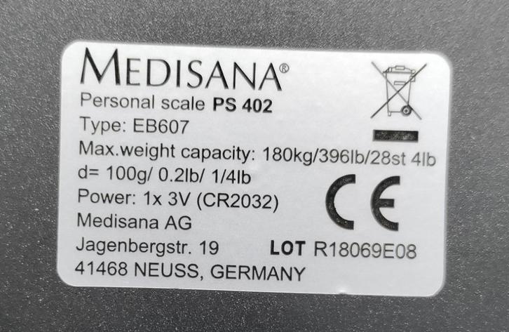 Personenweegschaal Medisan type EB607, digitaal, Elektronische apparatuur, Weegschalen, Gebruikt, Digitaal, Personenweegschaal