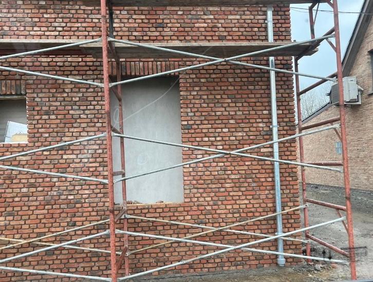 kaderstelling compleet, Doe-het-zelf en Bouw, Steigers, Zo goed als nieuw, Overige typen, 5 meter of hoger, Ophalen