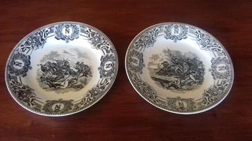 2 borden Napoleon van Boch, Antiek en Kunst, Antiek | Keramiek en Aardewerk, Ophalen of Verzenden