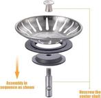 Bouchon de vidange LIVRAISON RAPIDE ET GRATUITE, Bricolage & Construction, Sanitaire, Envoi, Neuf, Chrome, Autres types