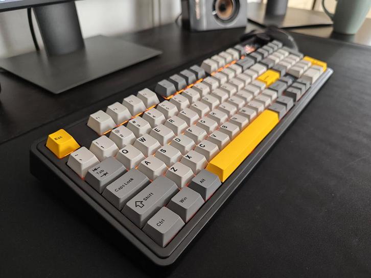 AJAZZ AK980 Mechanisch gaming-toetsenbord met LCD display, Informatique & Logiciels, Claviers, Neuf, Qwerty, Sans fil, Ergonomique