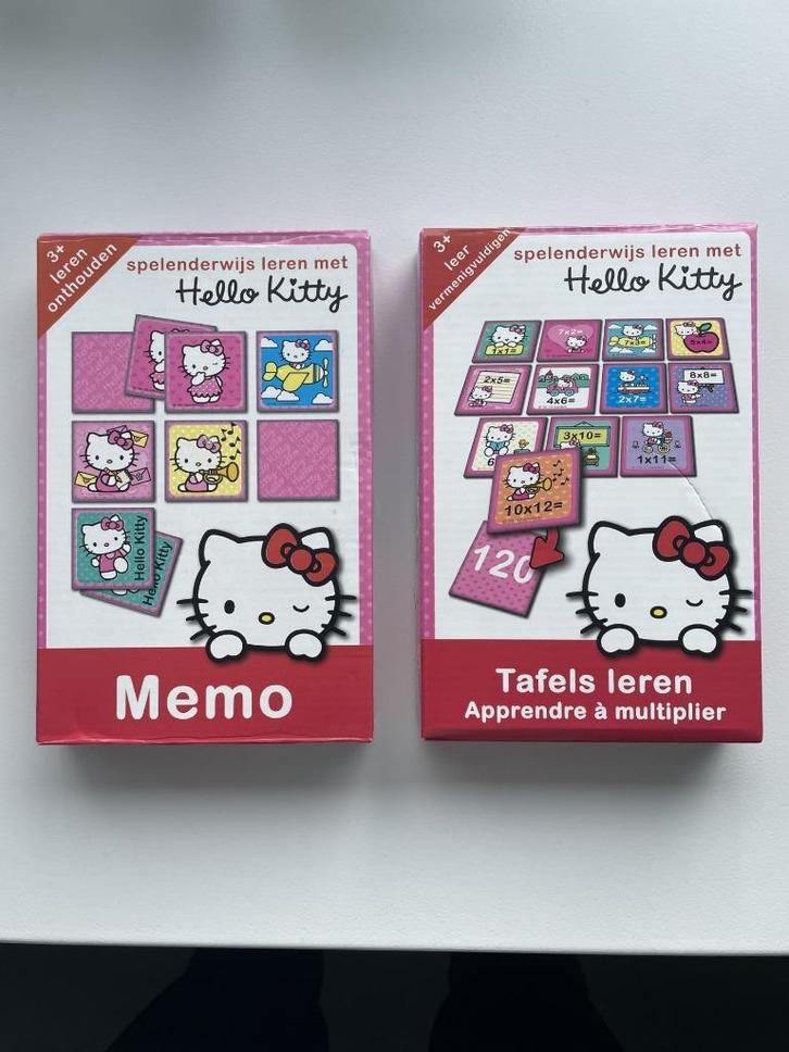 Spel om de tafels te leren + Memo van Hello Kitty, Kinderen en Baby's, Speelgoed | Educatief en Creatief, Zo goed als nieuw, Taal en Lezen